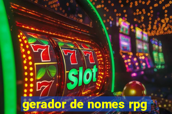 gerador de nomes rpg